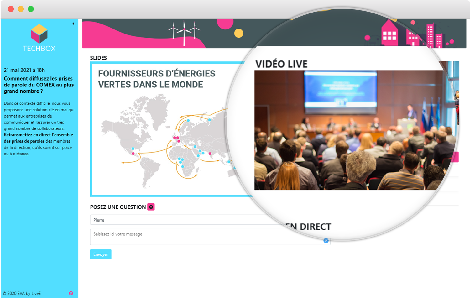 vidéo live webconference